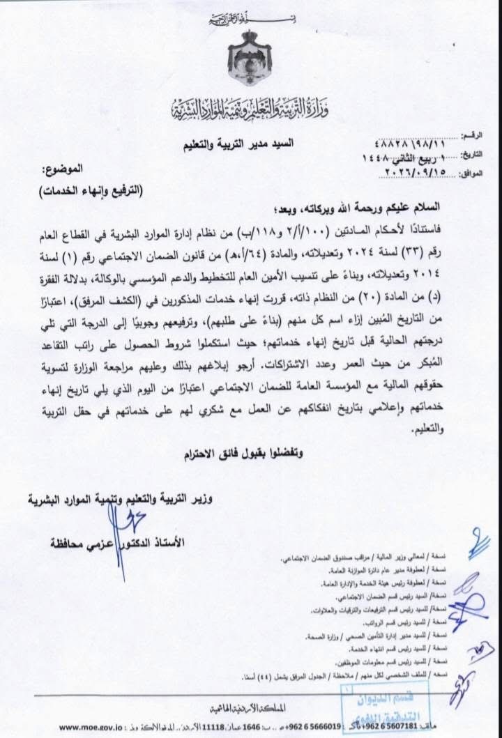 مدعوون للمقابلات الشخصية والتعيين في وزارة التربية وجهات حكومية (أسماء)