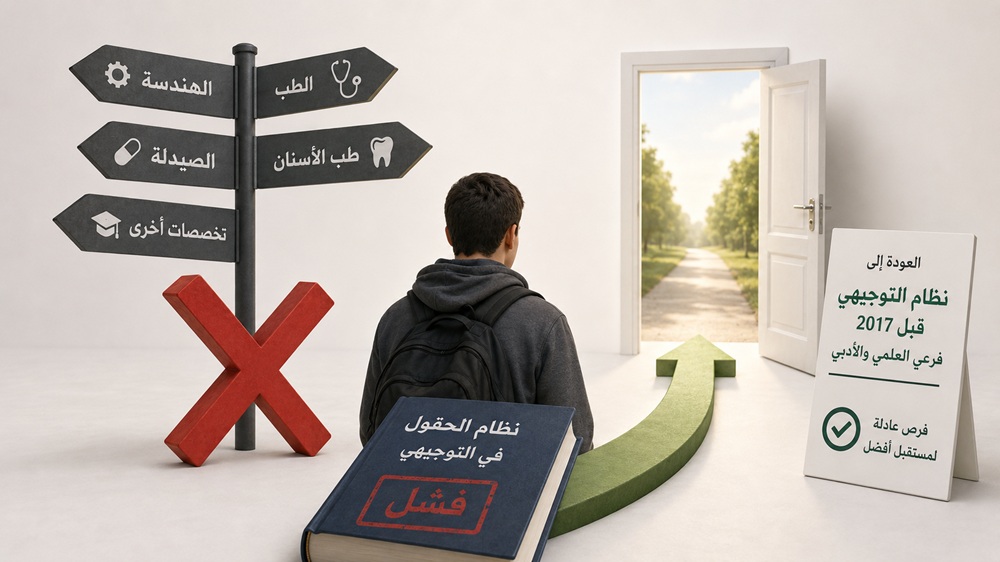القبول الموحد يكشف إختلالات نظام الحقول.. ترقيع بالقطعة وعودة من الباطن إلى علمي وأدبي وصناعي!